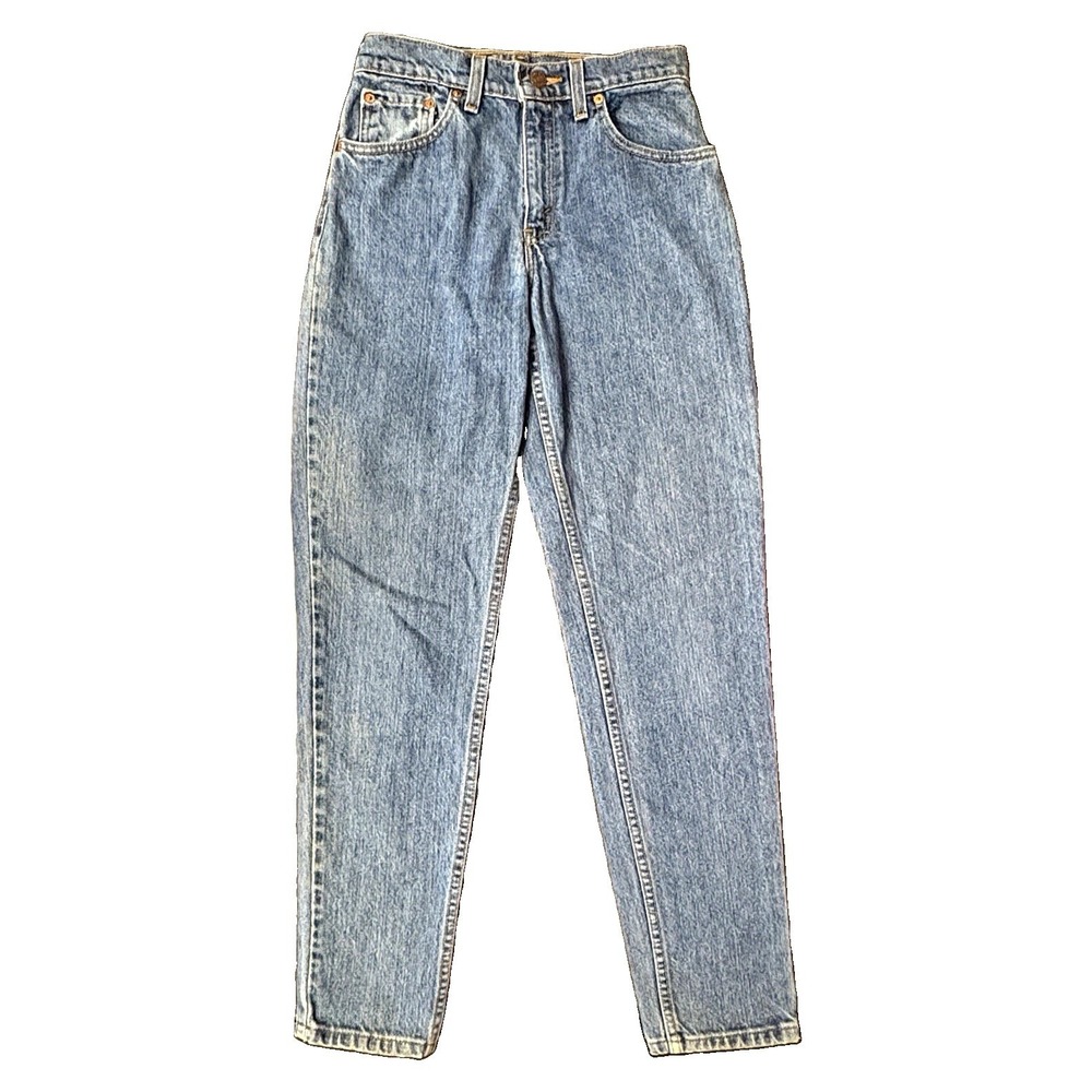 Vtg 90's 550 Levi's paper tag Y2K Indi 24/26 high waist Mom Jeans USA Stonewash